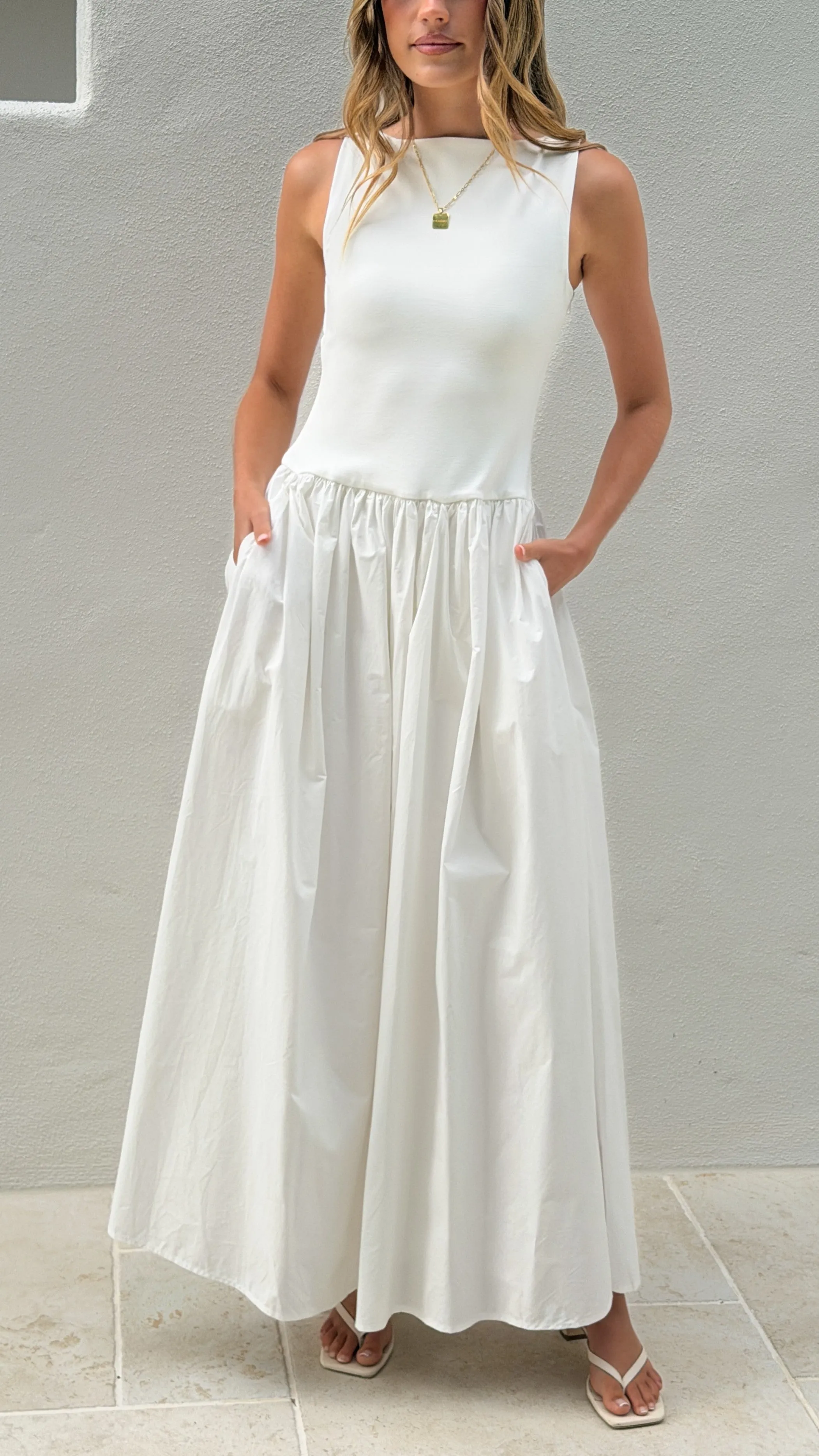 Alita Maxi Dress - White sold by Billy J product image thumbnail 5