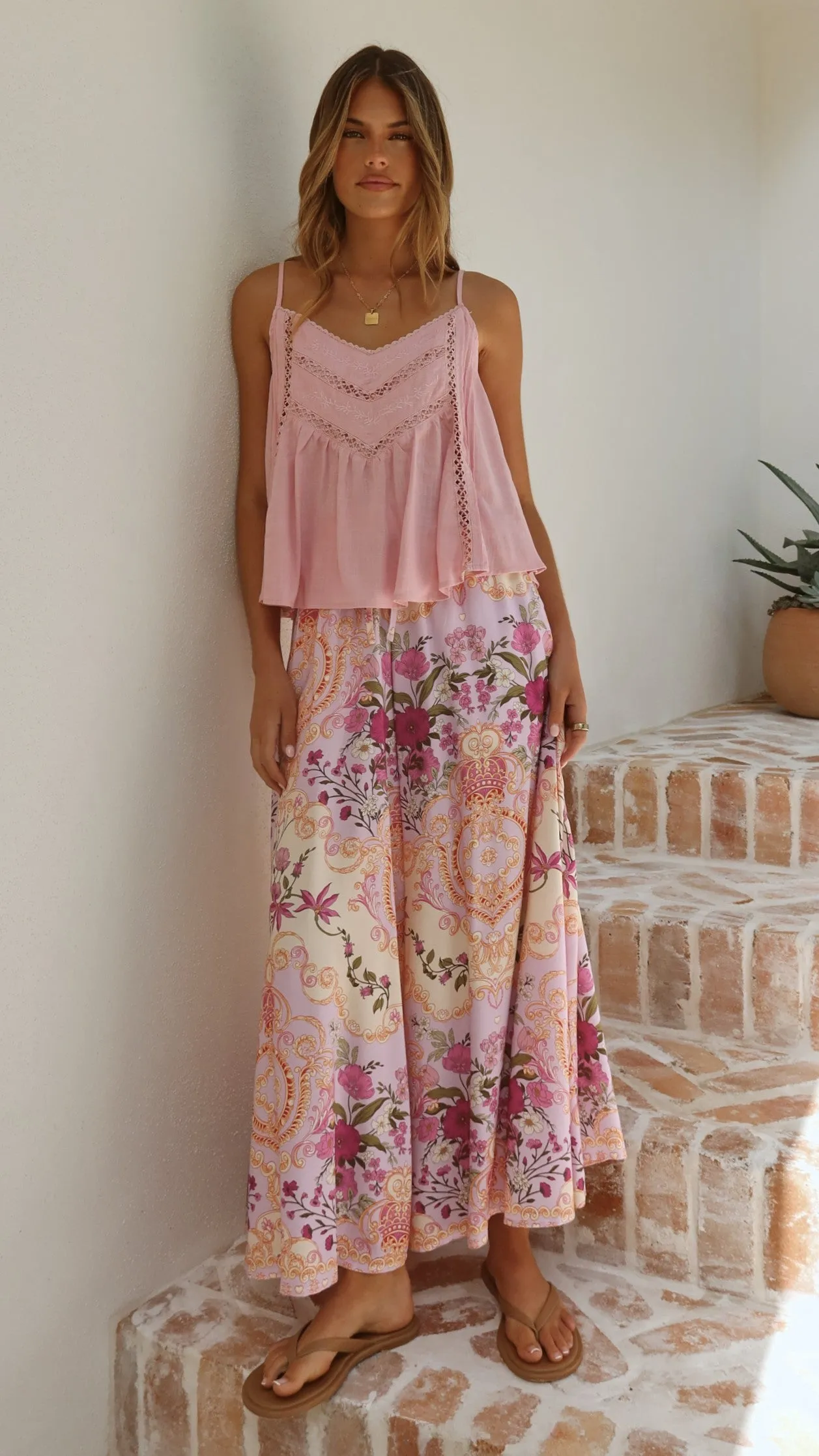 Belinda Pants - Pink Floral sold by Billy J product image thumbnail 5