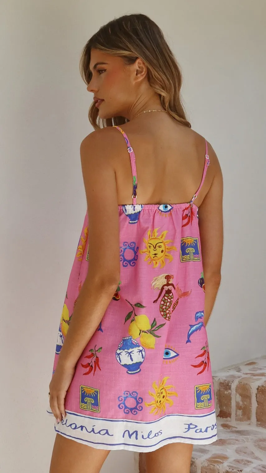 Bethani Mini Dress - Greek Island Print sold by Billy J product image thumbnail 2