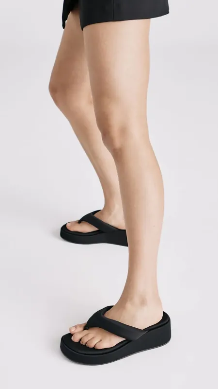 Bibiana Platform Thong - Black sold by Billy J