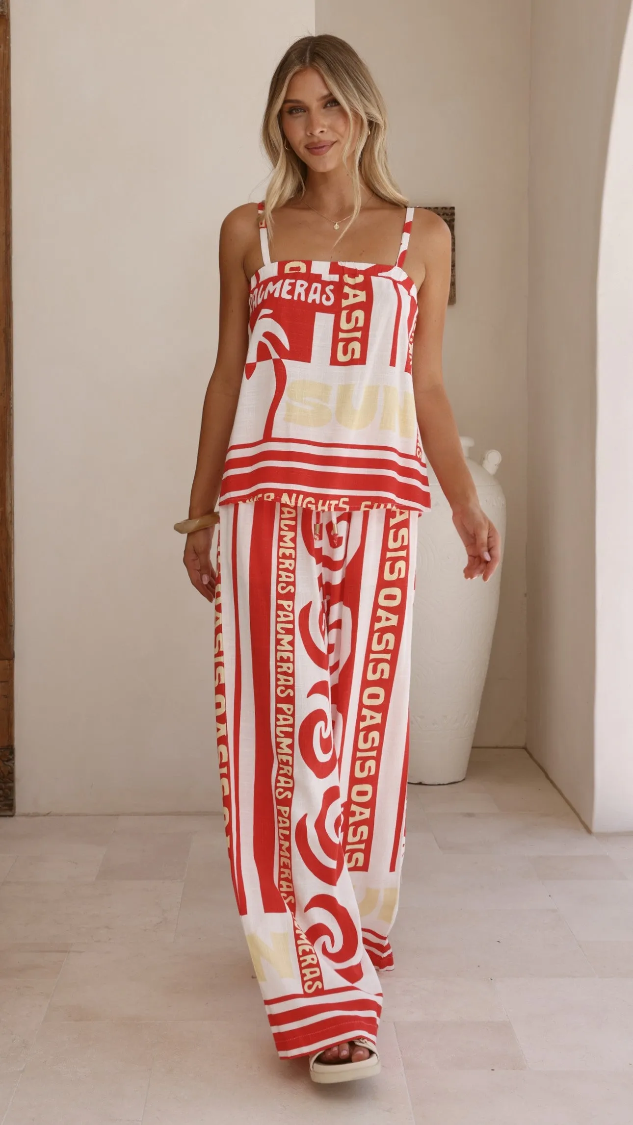 Yiota Pants - Palmeras Print sold by Billy J product image thumbnail 3