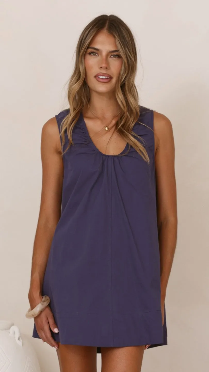 Vika Mini Dress - Navy sold by Billy J