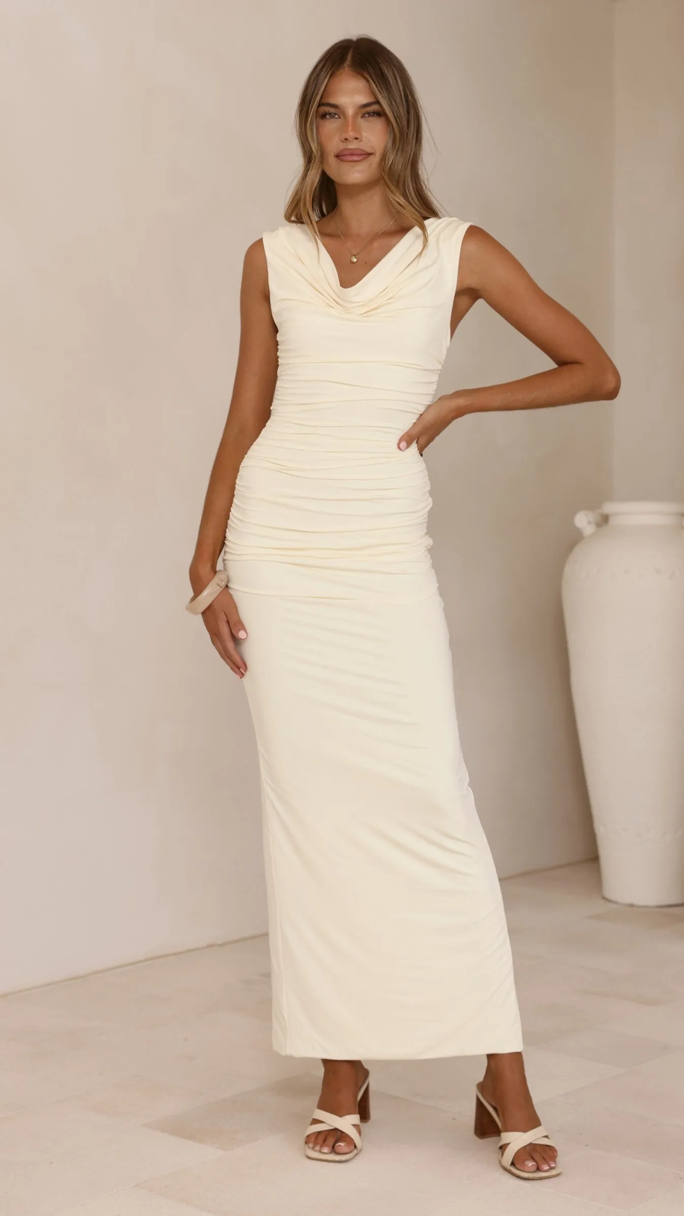 Lolita Maxi Dress - Butter sold by Billy J