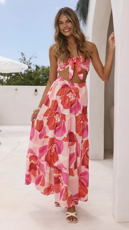 Melanie Maxi Skirt - Rosalie Print sold by Billy J