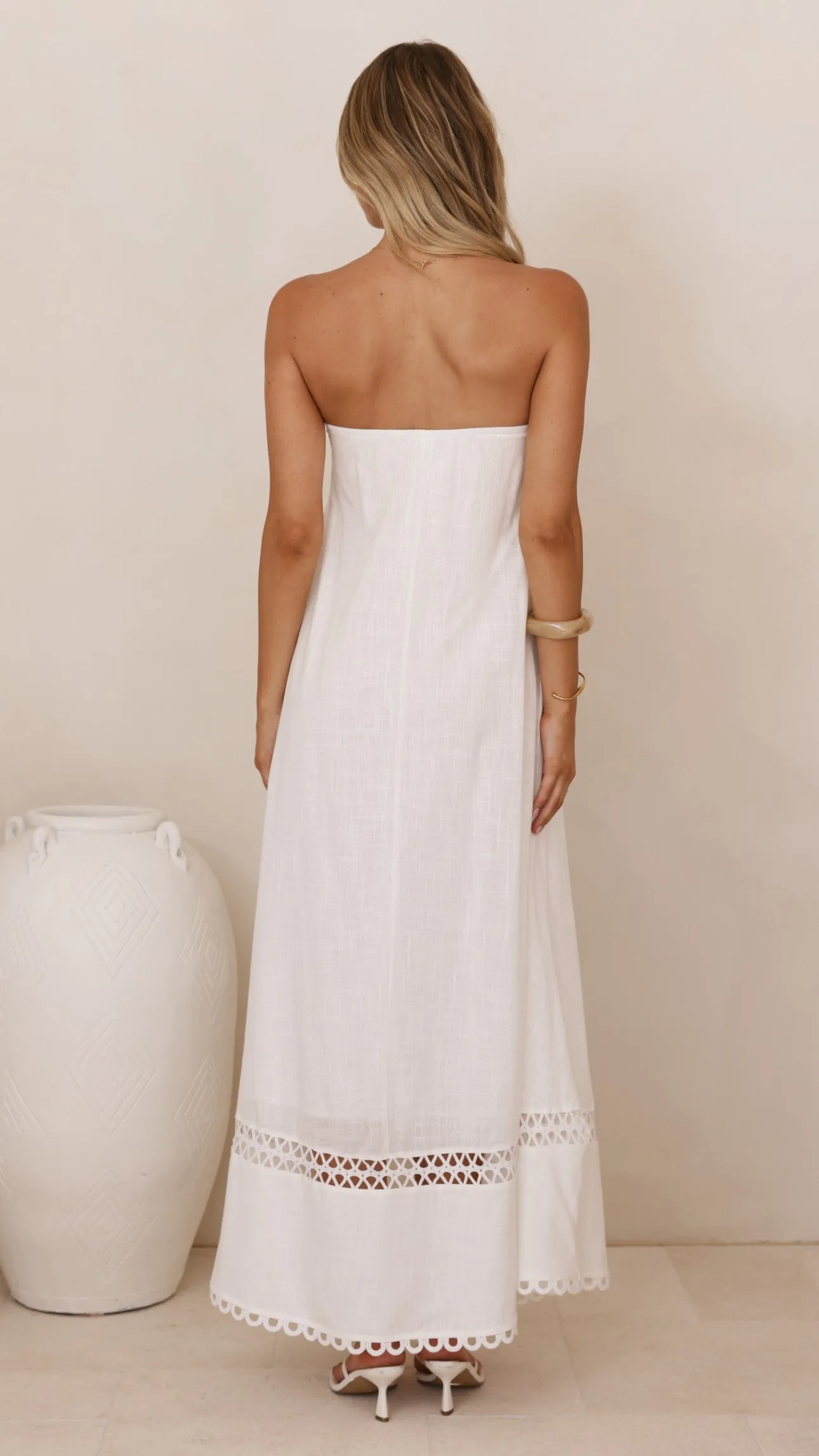 Sandra Maxi Dress - White sold by Billy J product image thumbnail 2