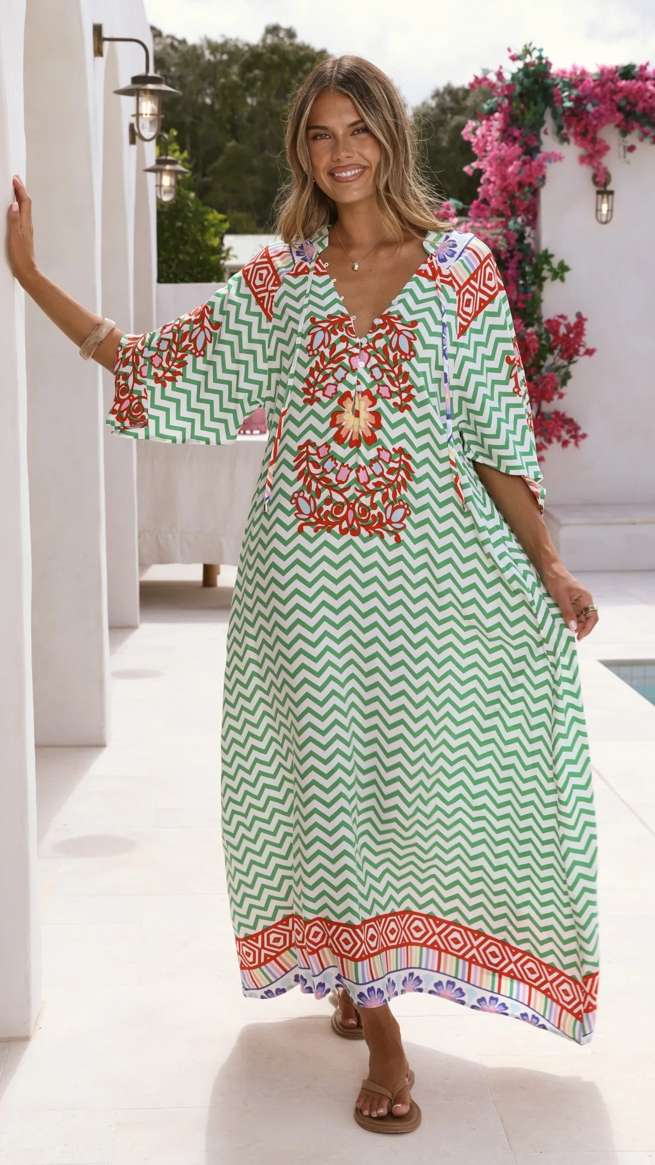 Bree Maxi Dress - Ziggy Print sold by Billy J product image thumbnail 3