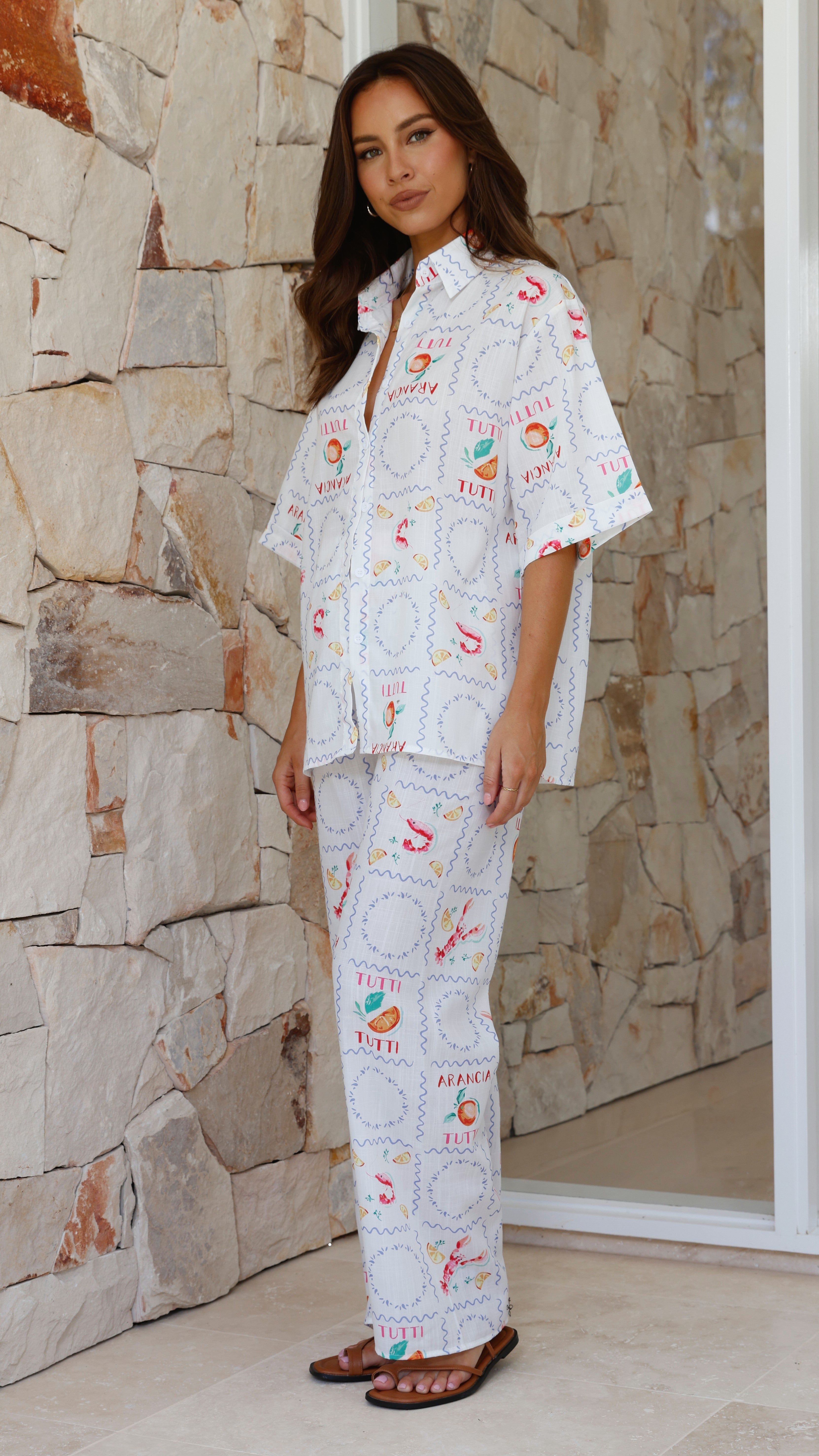 Kourt Button Up Shirt and Pants Set - White Lemons sold by Billy J product image thumbnail 5