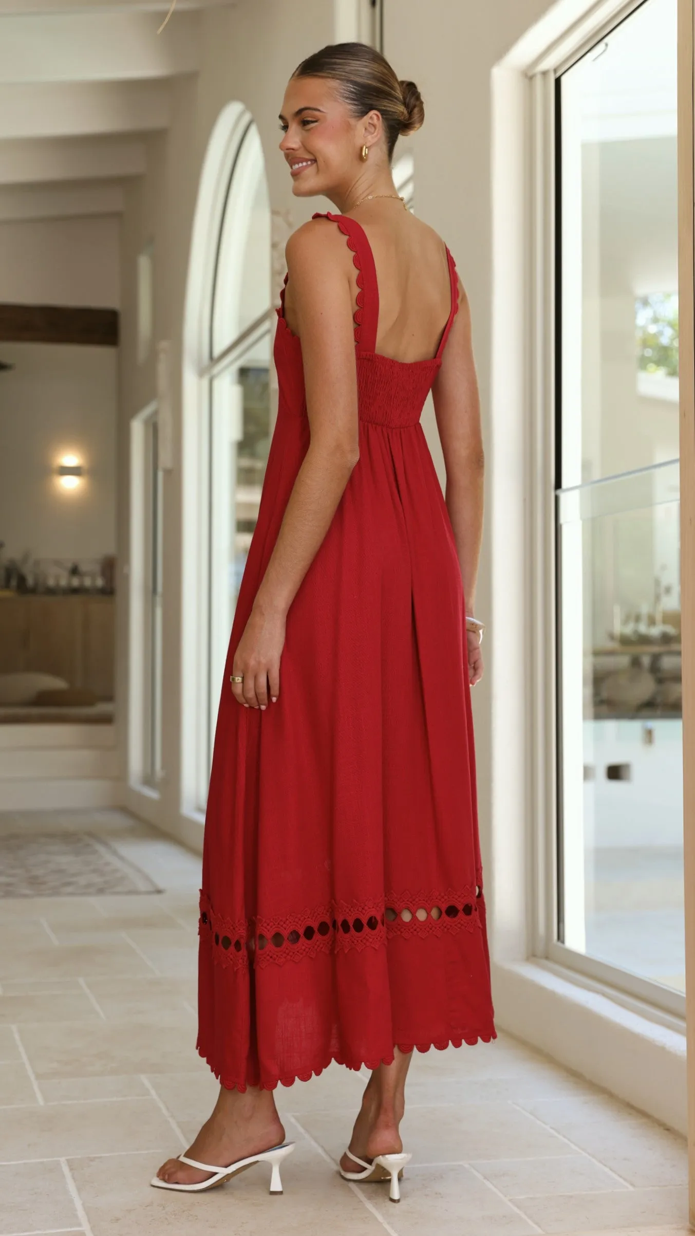 Libbie Maxi Dress - Red sold by Billy J product image thumbnail 2