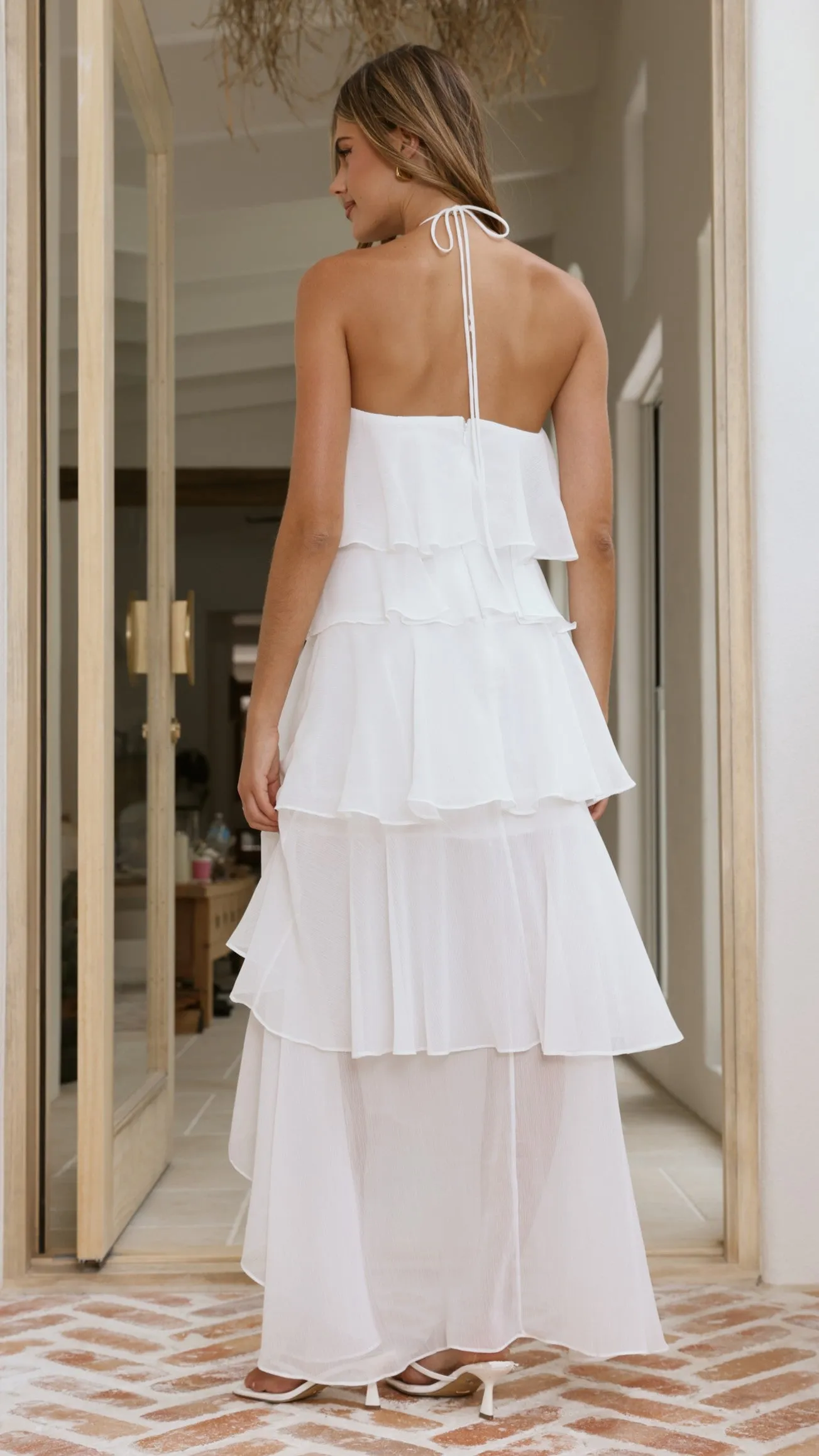 Soho Maxi Dress - White sold by Billy J product image thumbnail 2