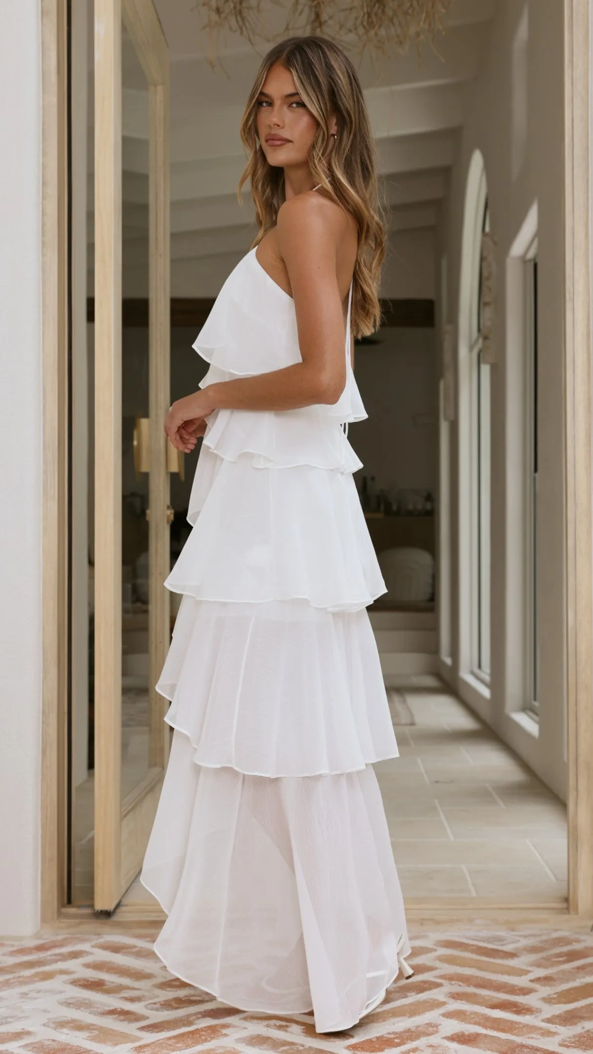 Soho Maxi Dress - White sold by Billy J product image thumbnail 4