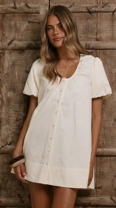 Keeva Mini Dress - Butter sold by Billy J