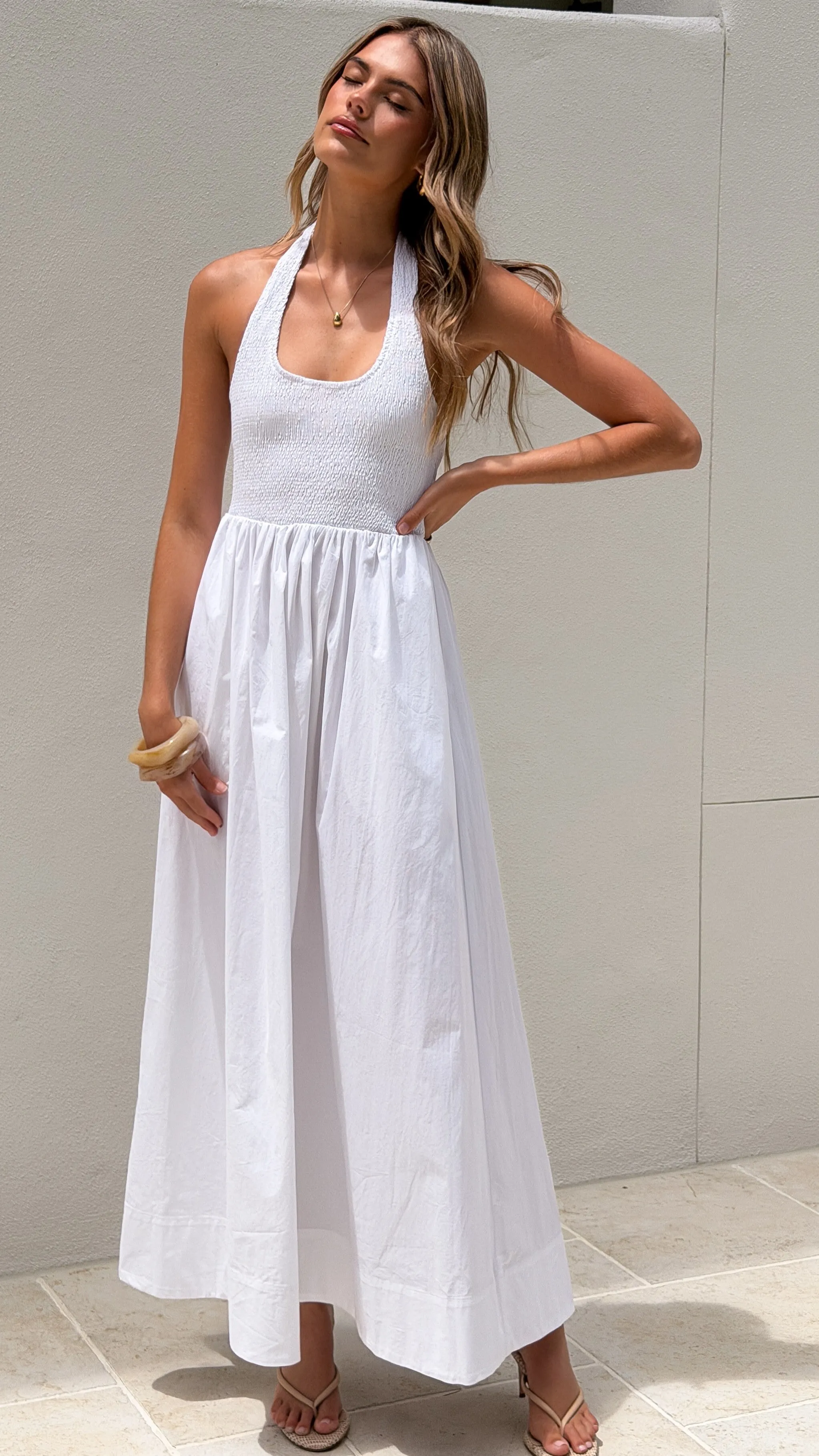 Keanie Maxi Dress - White sold by Billy J product image thumbnail 4