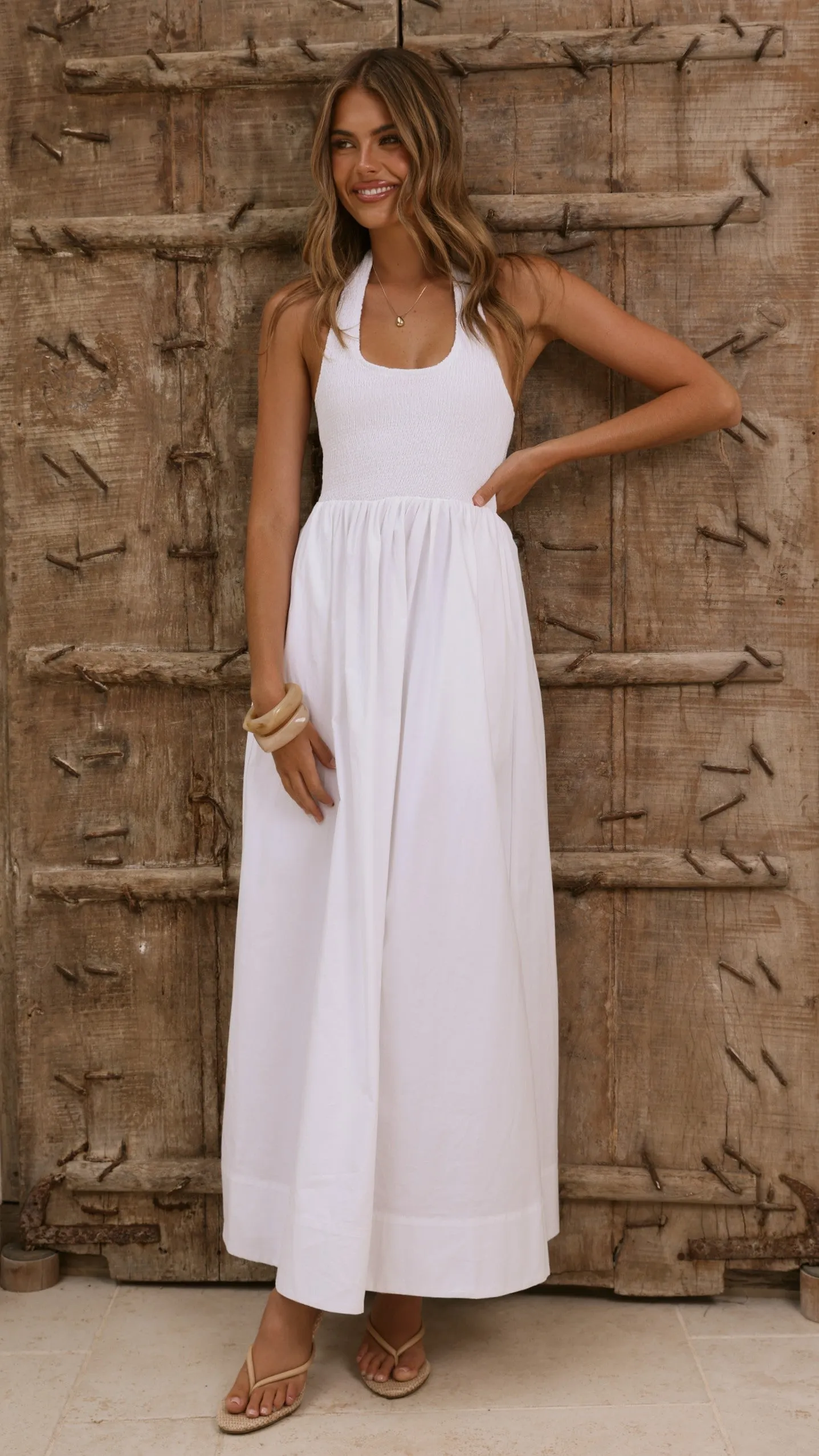 Keanie Maxi Dress - White sold by Billy J product image thumbnail 3