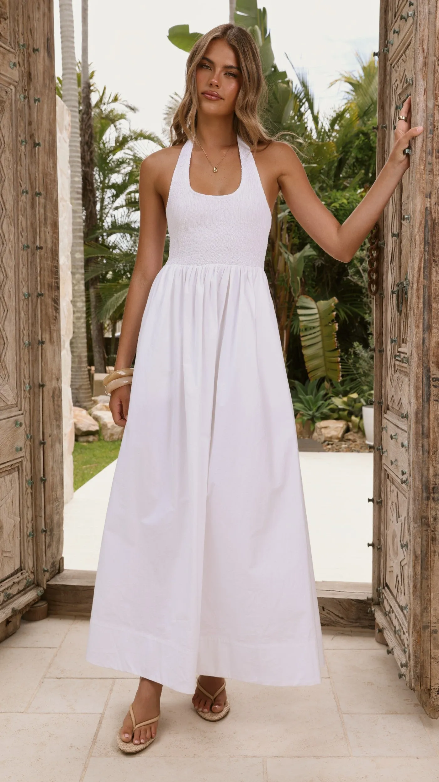 Keanie Maxi Dress - White sold by Billy J product image thumbnail 5