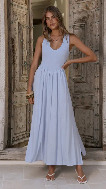 Amira Maxi Dress - Blue sold by Billy J