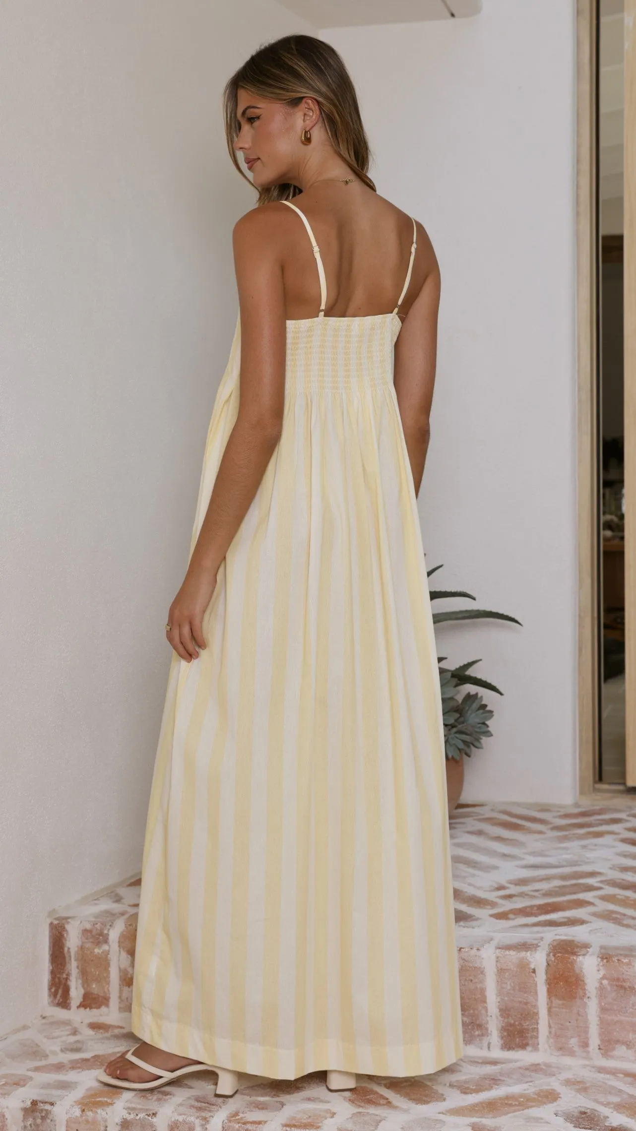 Pippa Maxi Dress - Yellow Stripe sold by Billy J product image thumbnail 2