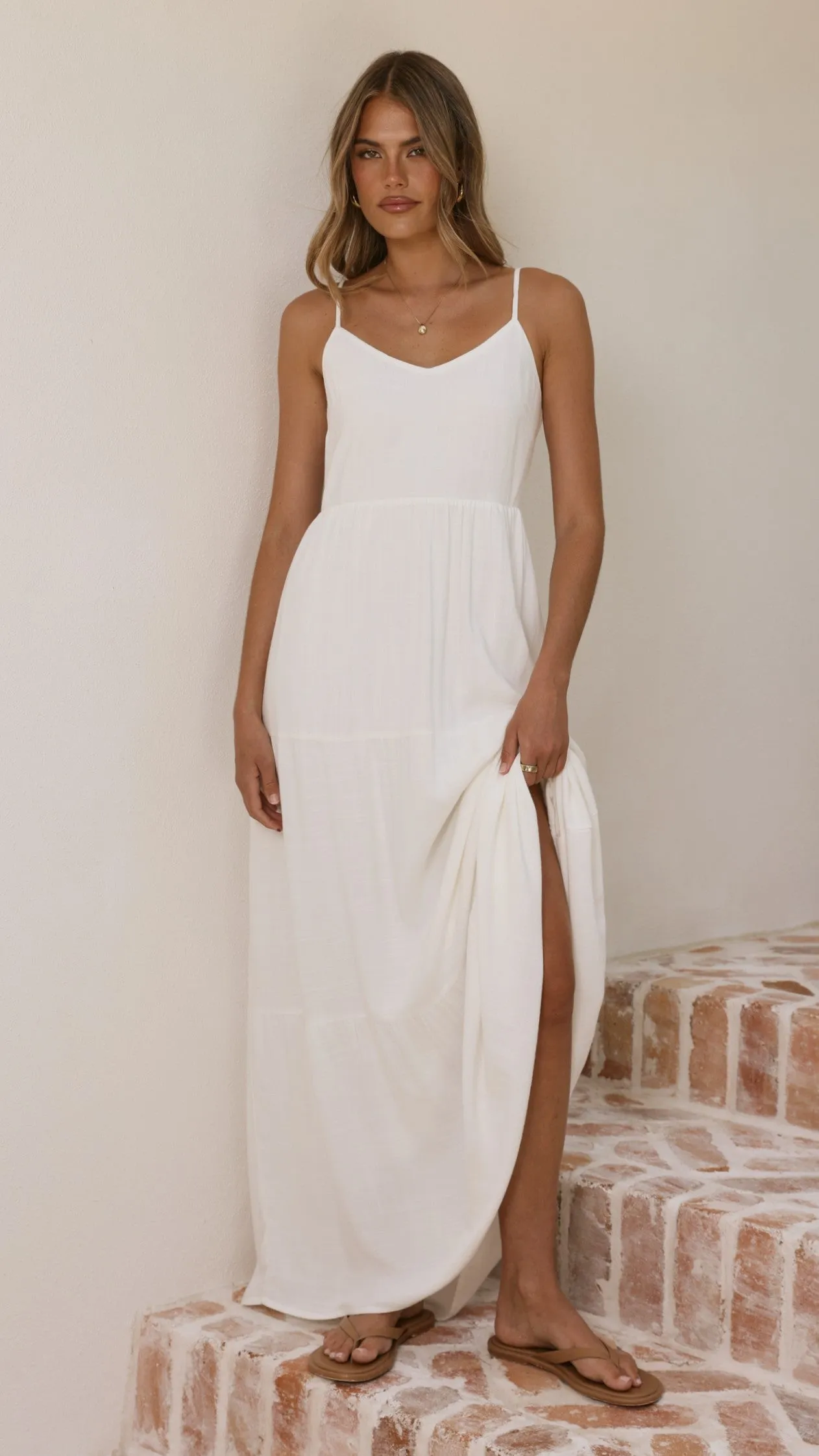 Shelley Maxi Dress - White sold by Billy J product image thumbnail 4