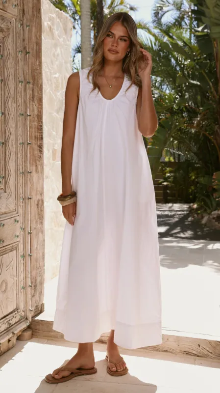 Rohan Maxi Dress - White made by Billy J