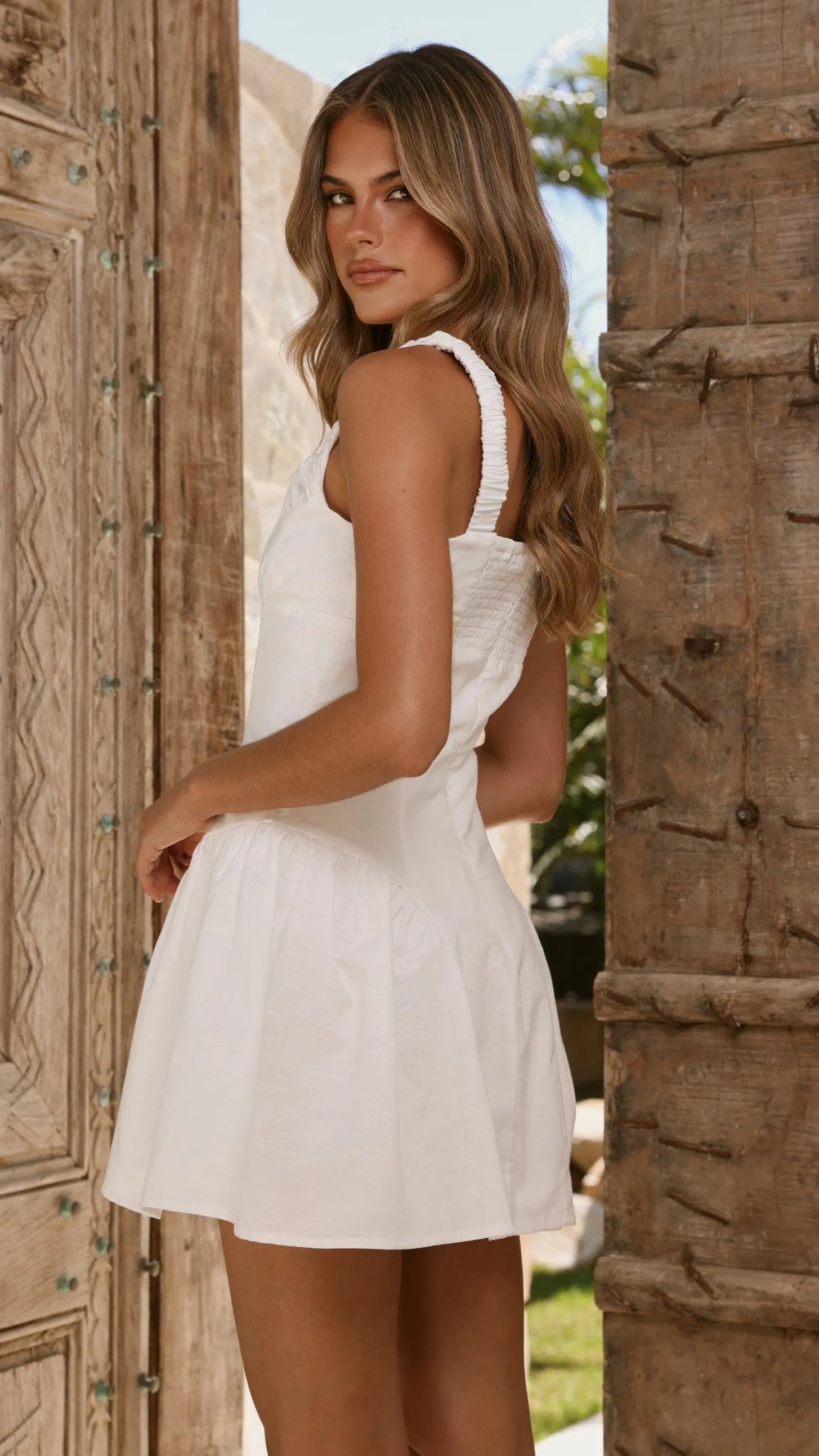 Joy Mini Dress - White sold by Billy J product image thumbnail 2