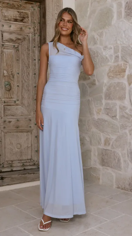 Malayah Maxi Dress - Blue made by Billy J
