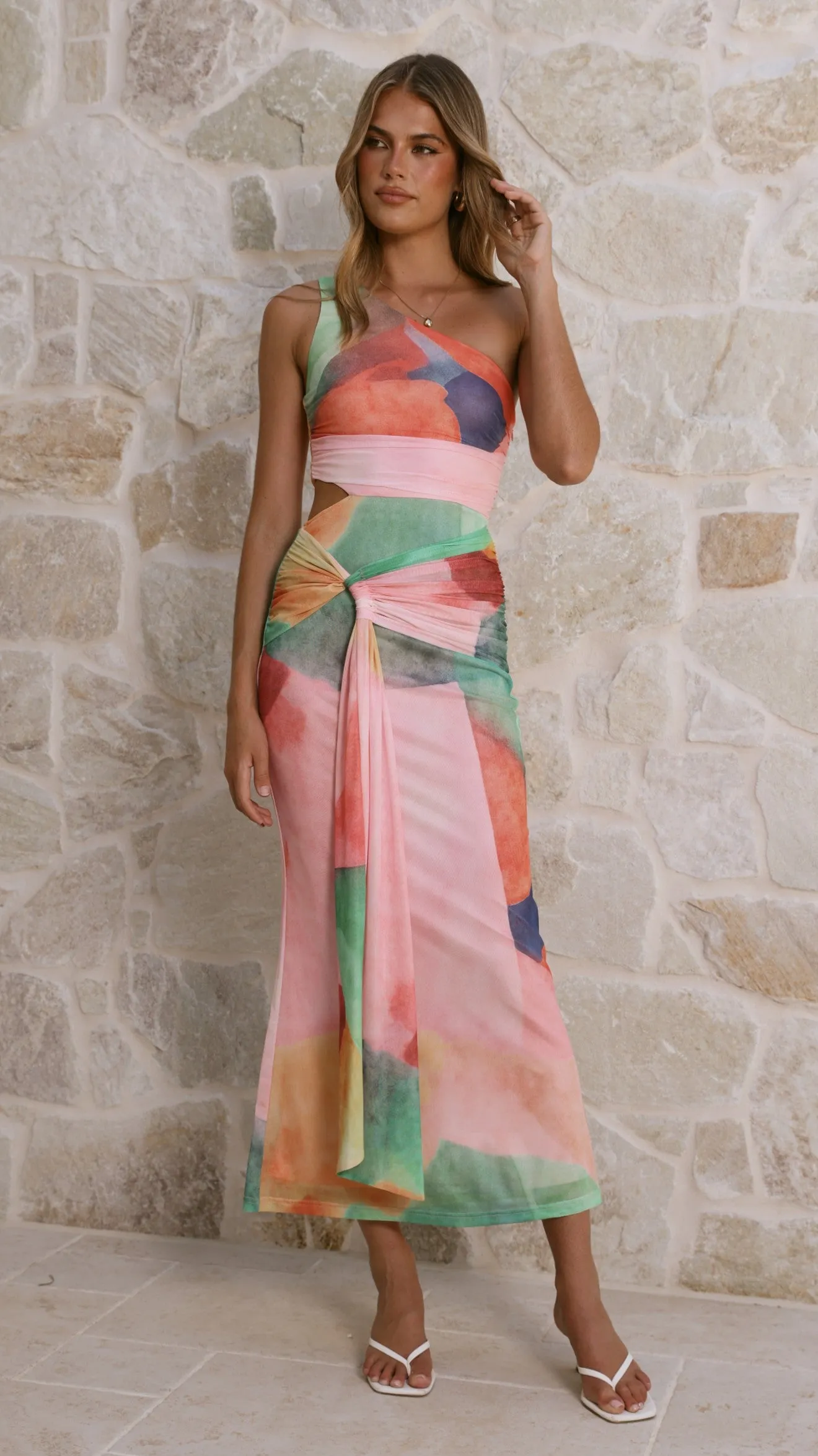 Kourt Maxi Dress - Multi Abstract sold by Billy J product image thumbnail 4