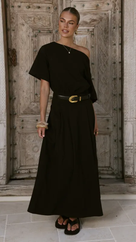 Aleski Maxi Dress - Black made by Billy J