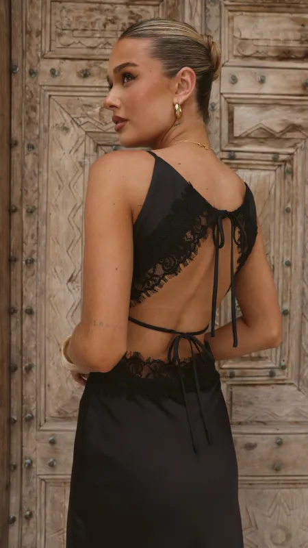 Amy Maxi Dress - Black made by Billy J