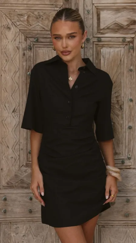 Sydney Mini Dress - Black made by Billy J