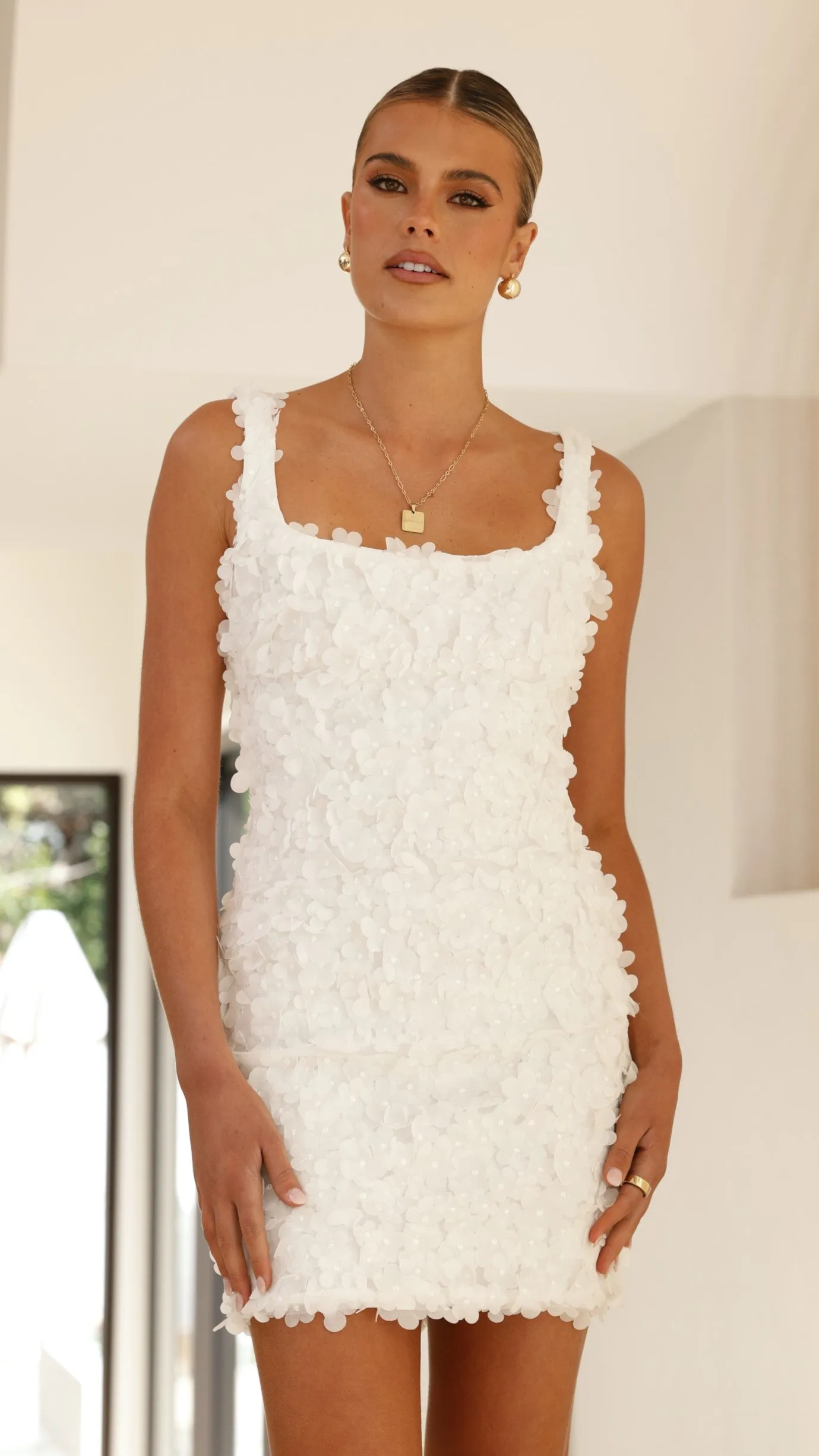 Allegra Mini Dress - White Floral sold by Billy J product image thumbnail 5