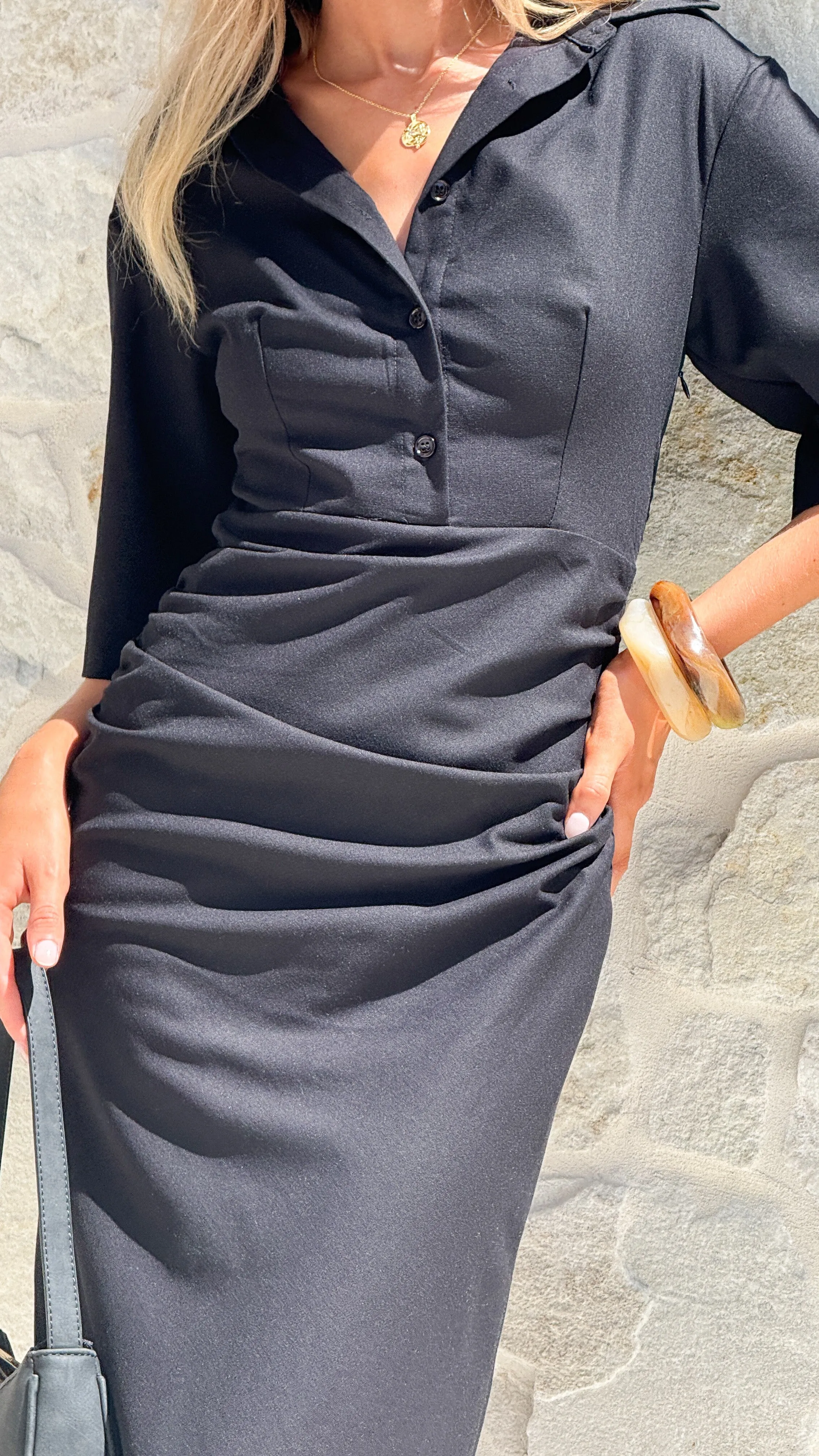 Sydney Maxi Dress - Black sold by Billy J product image thumbnail 3