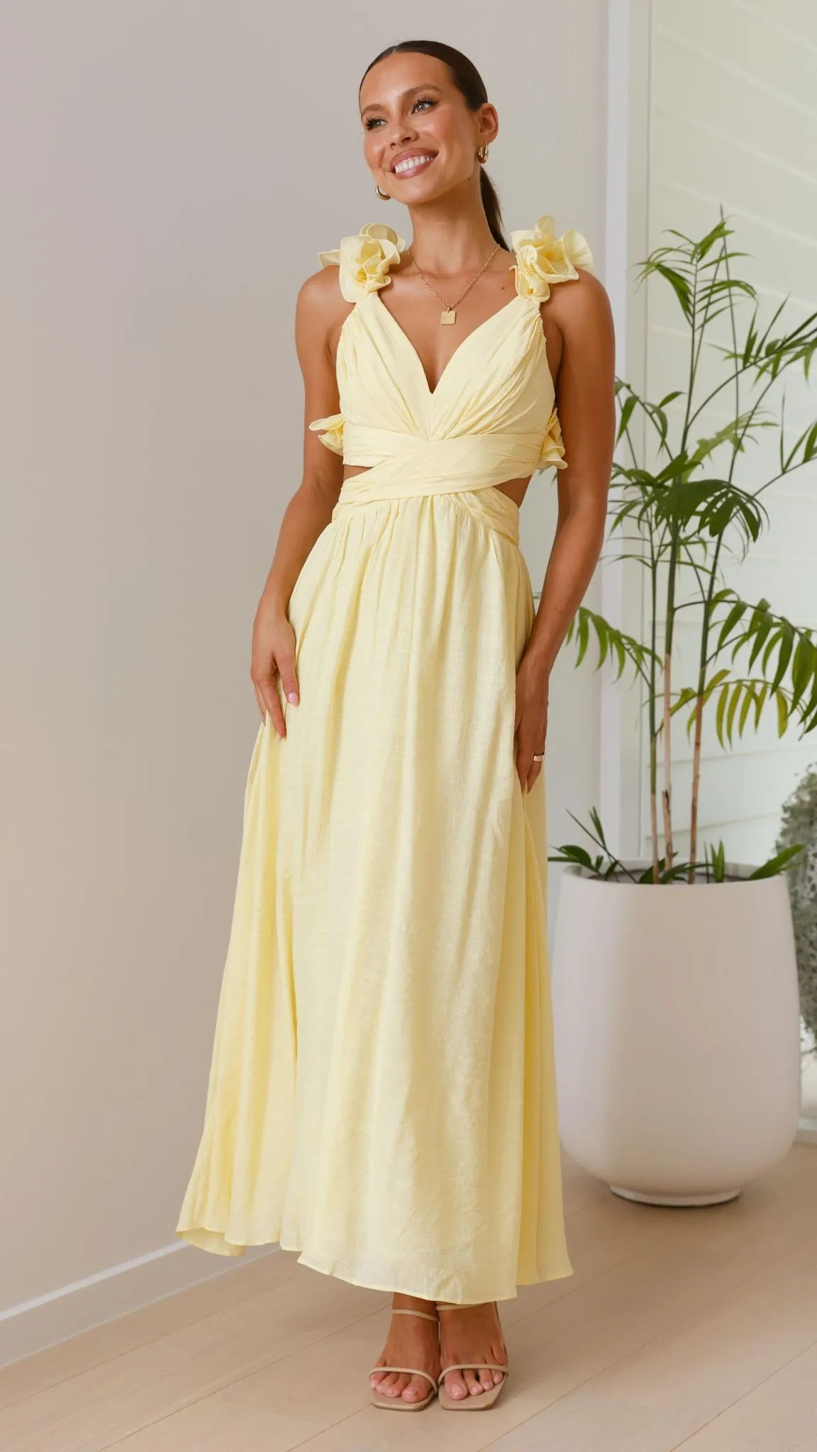 Galilhai Maxi Dress - Yellow sold by Billy J product image thumbnail 5