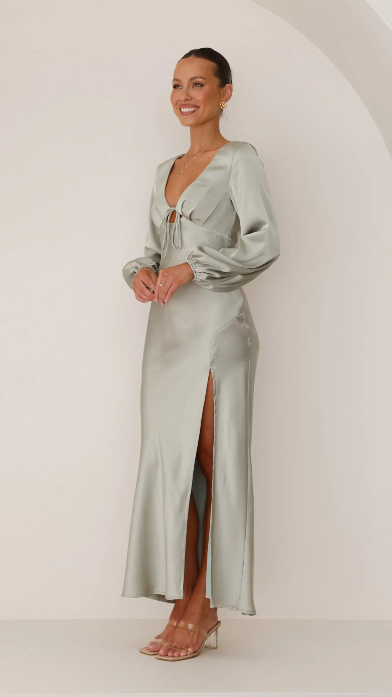 Brigitte Maxi Dress - Sage sold by Billy J product image thumbnail 3