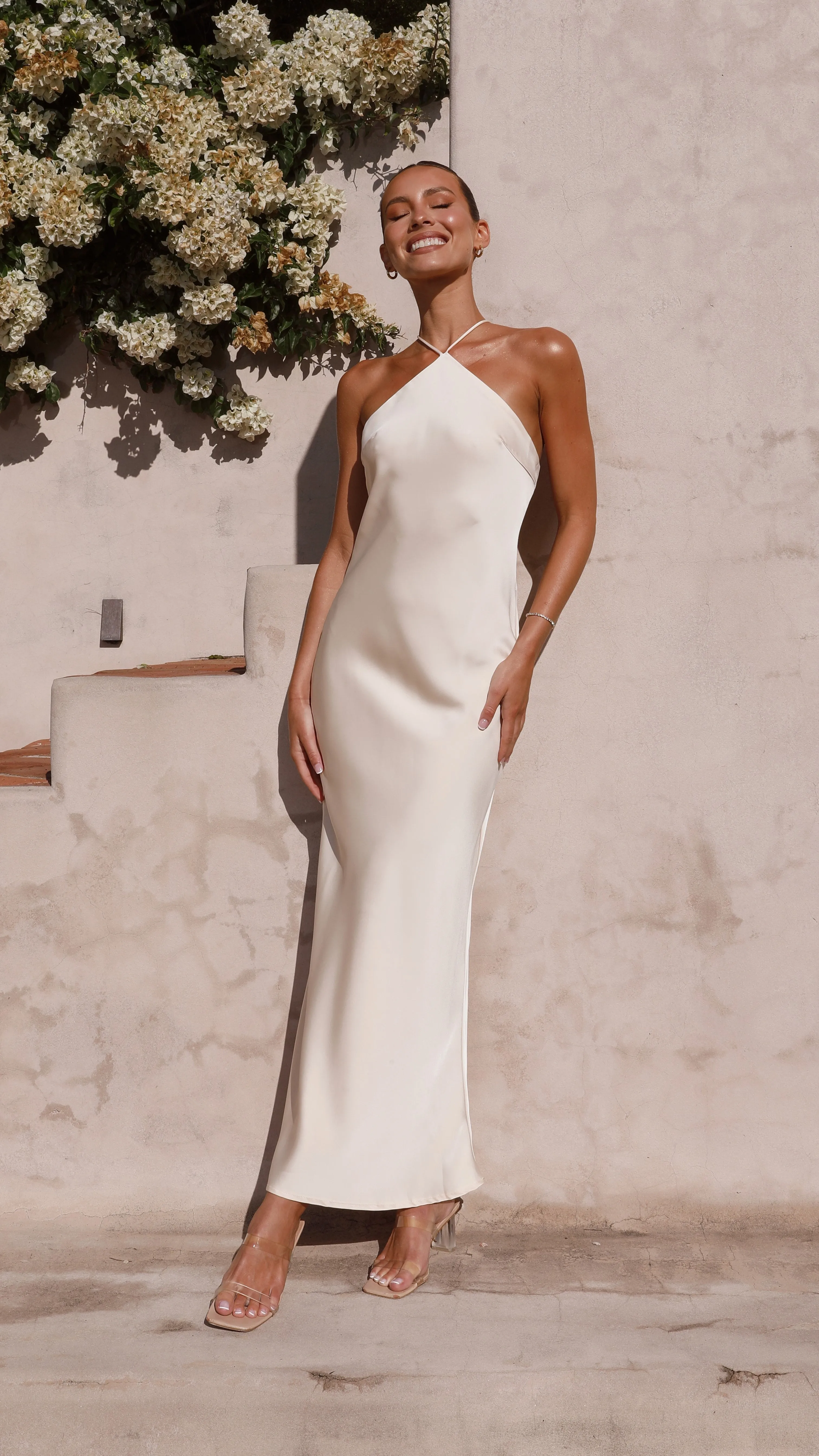 Chiara Maxi Dress - Soft Gold sold by Billy J