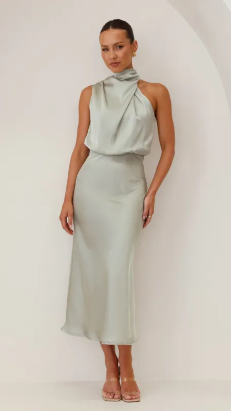 Esther Maxi Dress - Sage sold by Billy J