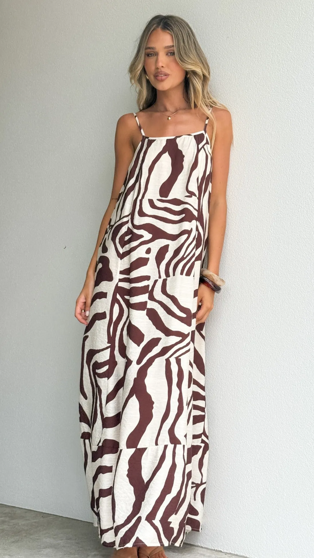 Alivia Maxi Dress - Luna Mocha sold by Billy J product image thumbnail 5