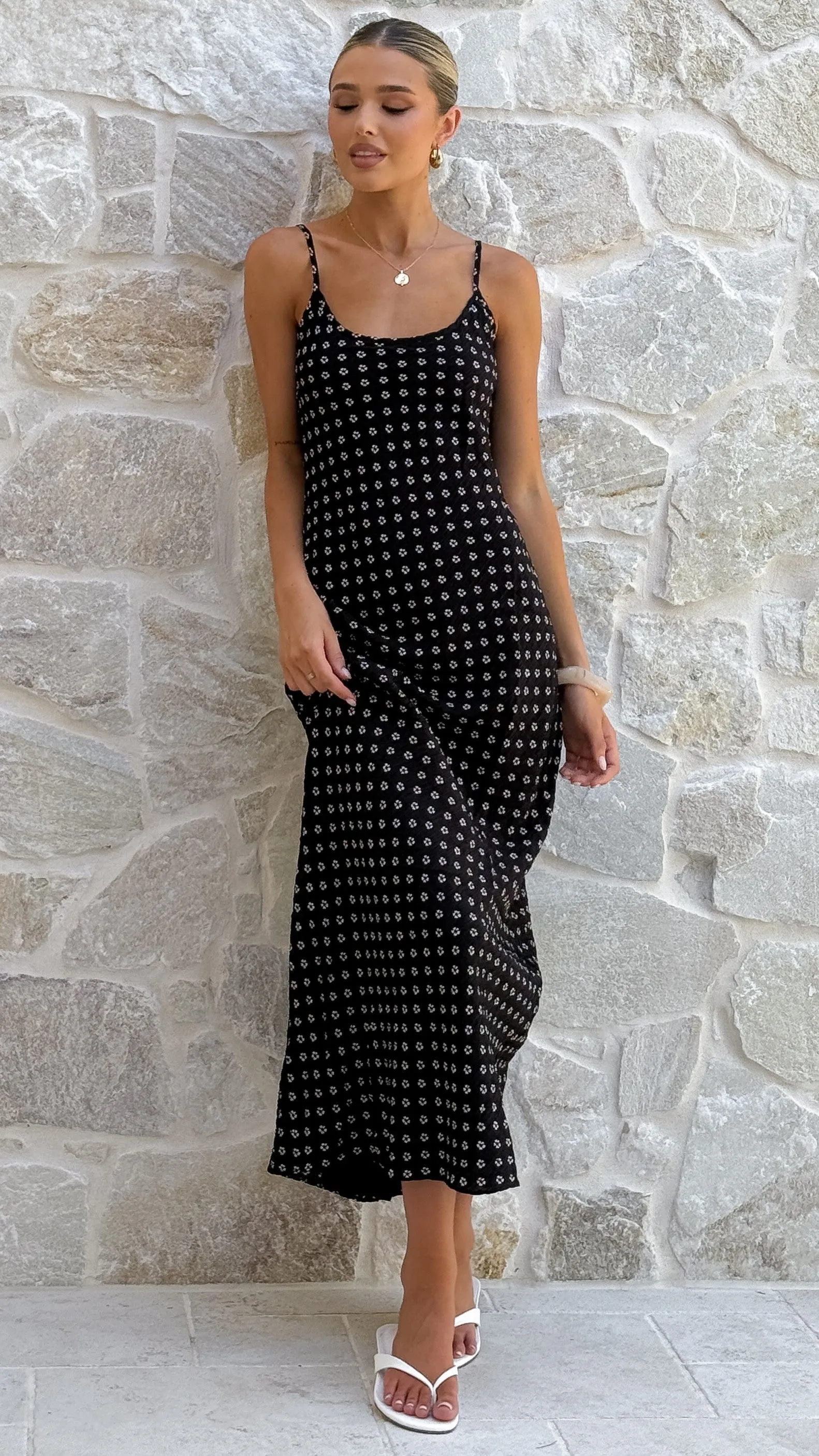 Shania Maxi Dress - Black Floral sold by Billy J product image thumbnail 4