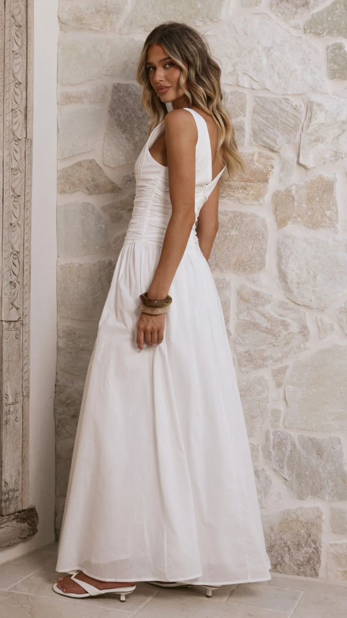Sanya Maxi Dress - White sold by Billy J product image thumbnail 2