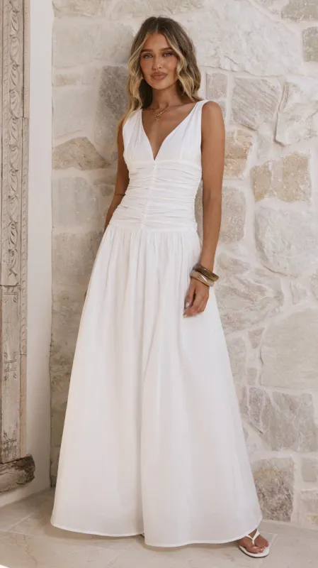 Sanya Maxi Dress - White made by Billy J