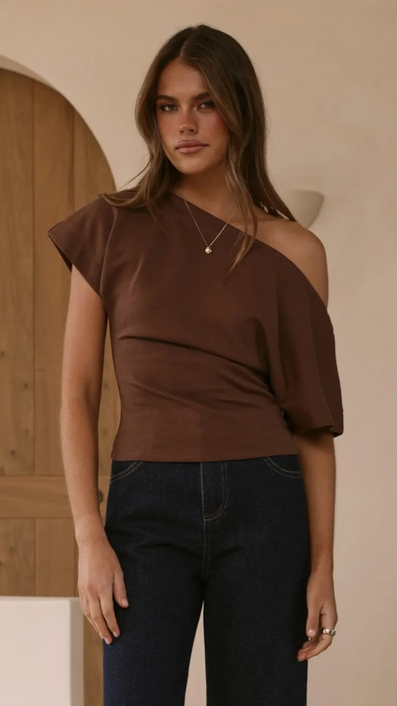 Jara Top - Brown sold by Billy J