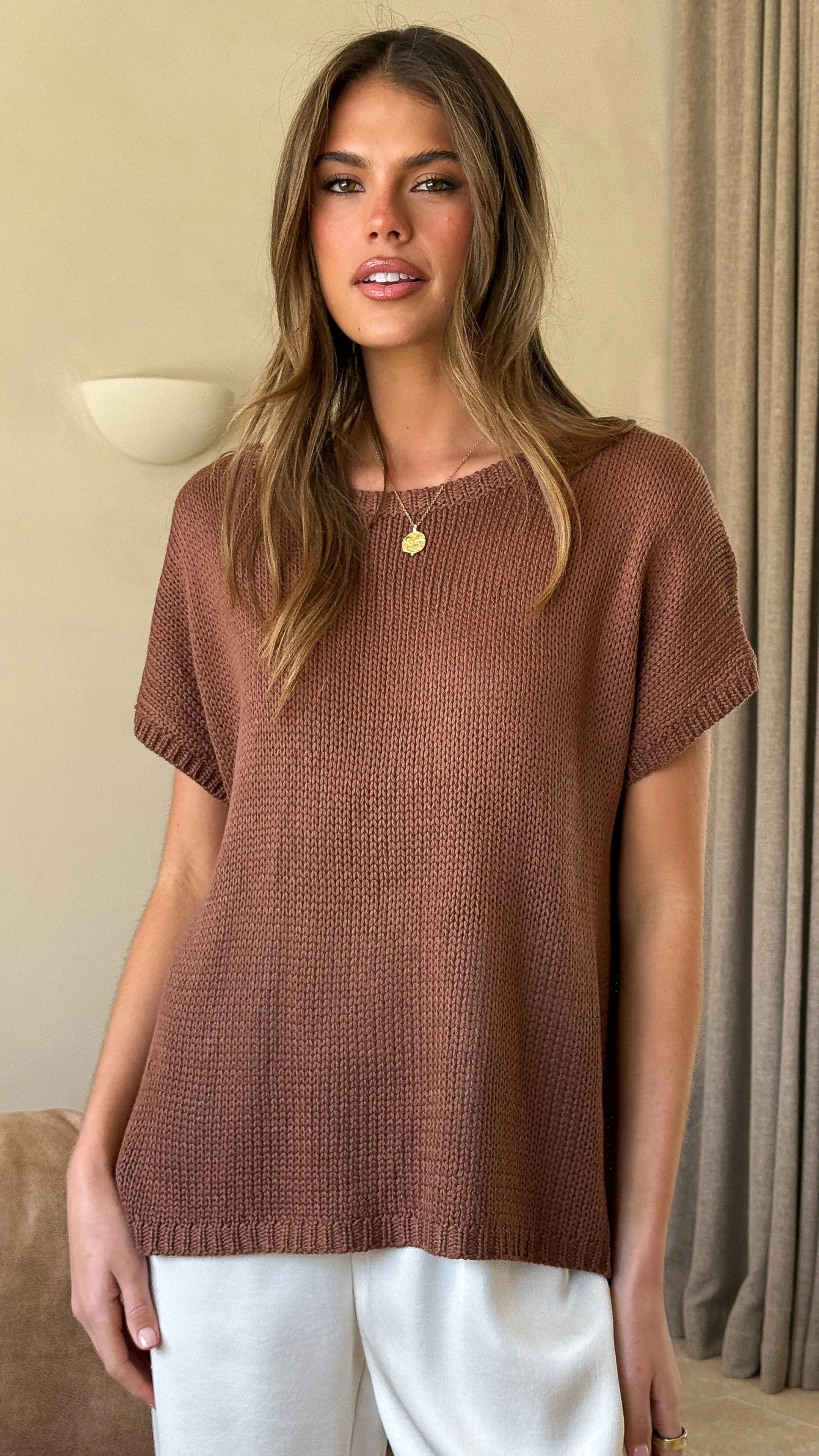 Sophia Top - Chocolate sold by Billy J product image thumbnail 5