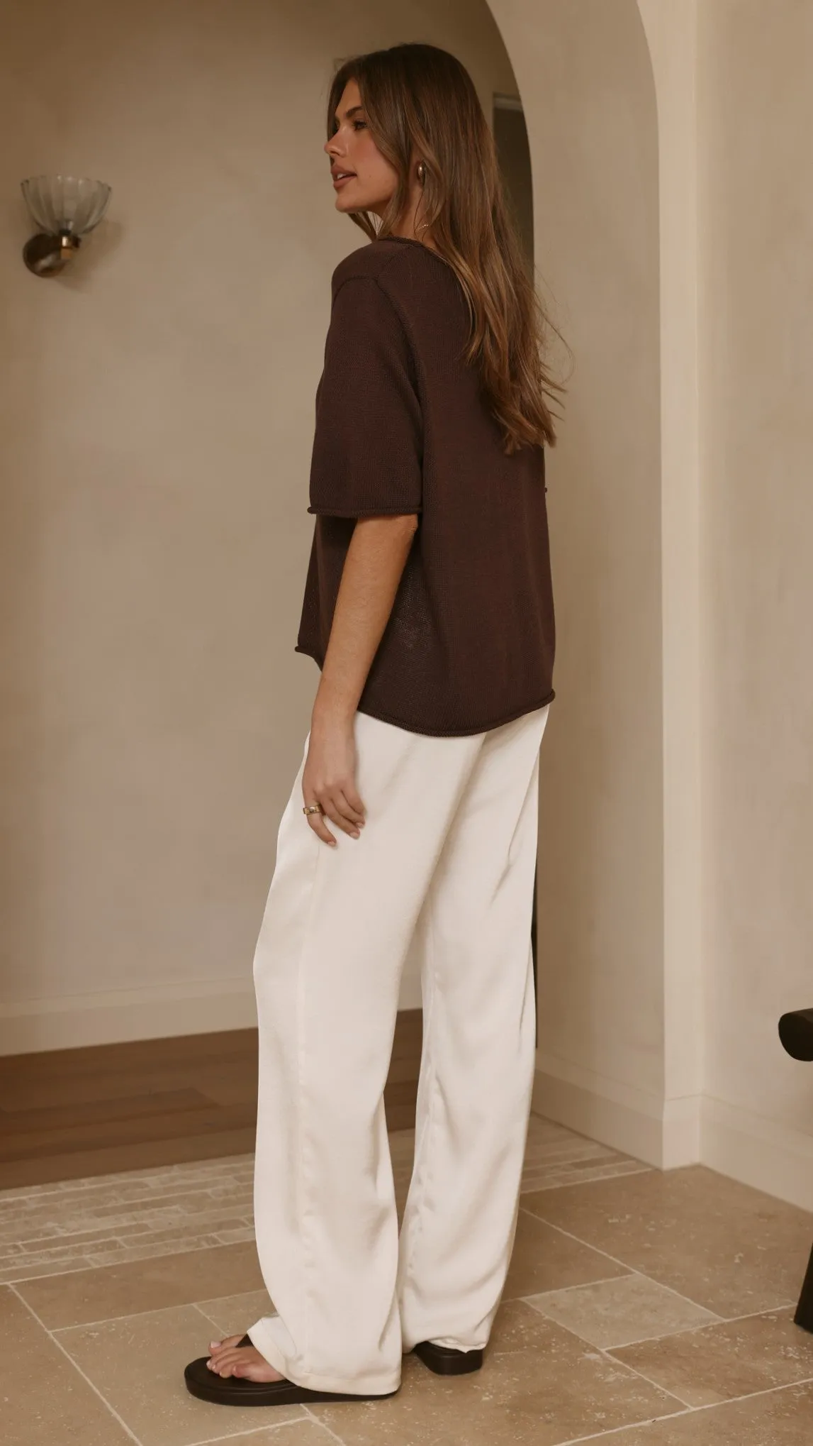 Spring Scoop Neck Tee - Chocolate sold by Billy J product image thumbnail 3