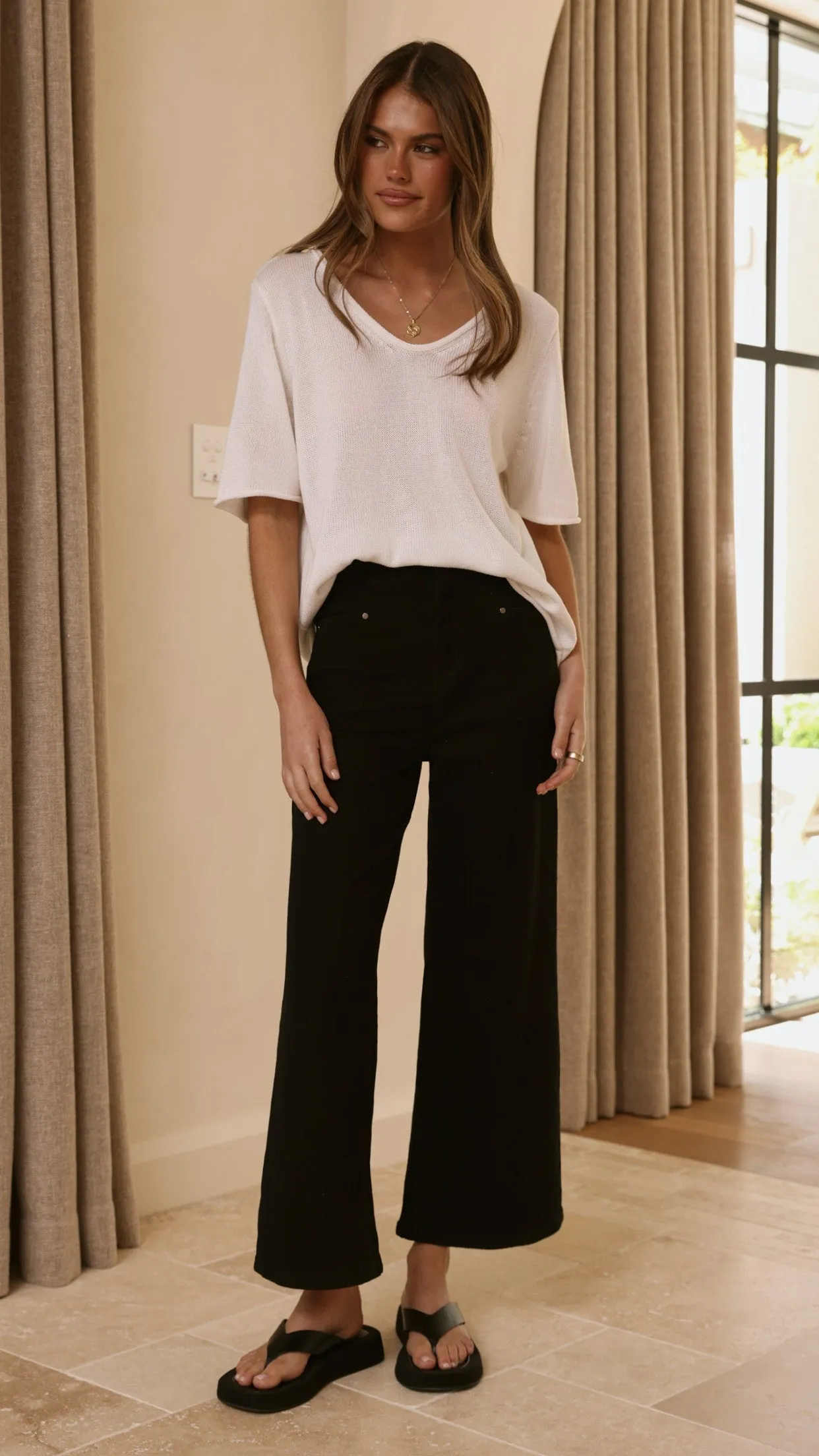 Spring Scoop Neck Tee - White sold by Billy J product image thumbnail 3