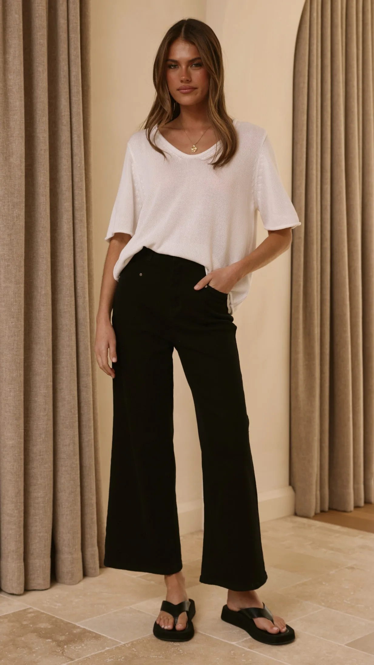 Spring Scoop Neck Tee - White sold by Billy J product image thumbnail 5