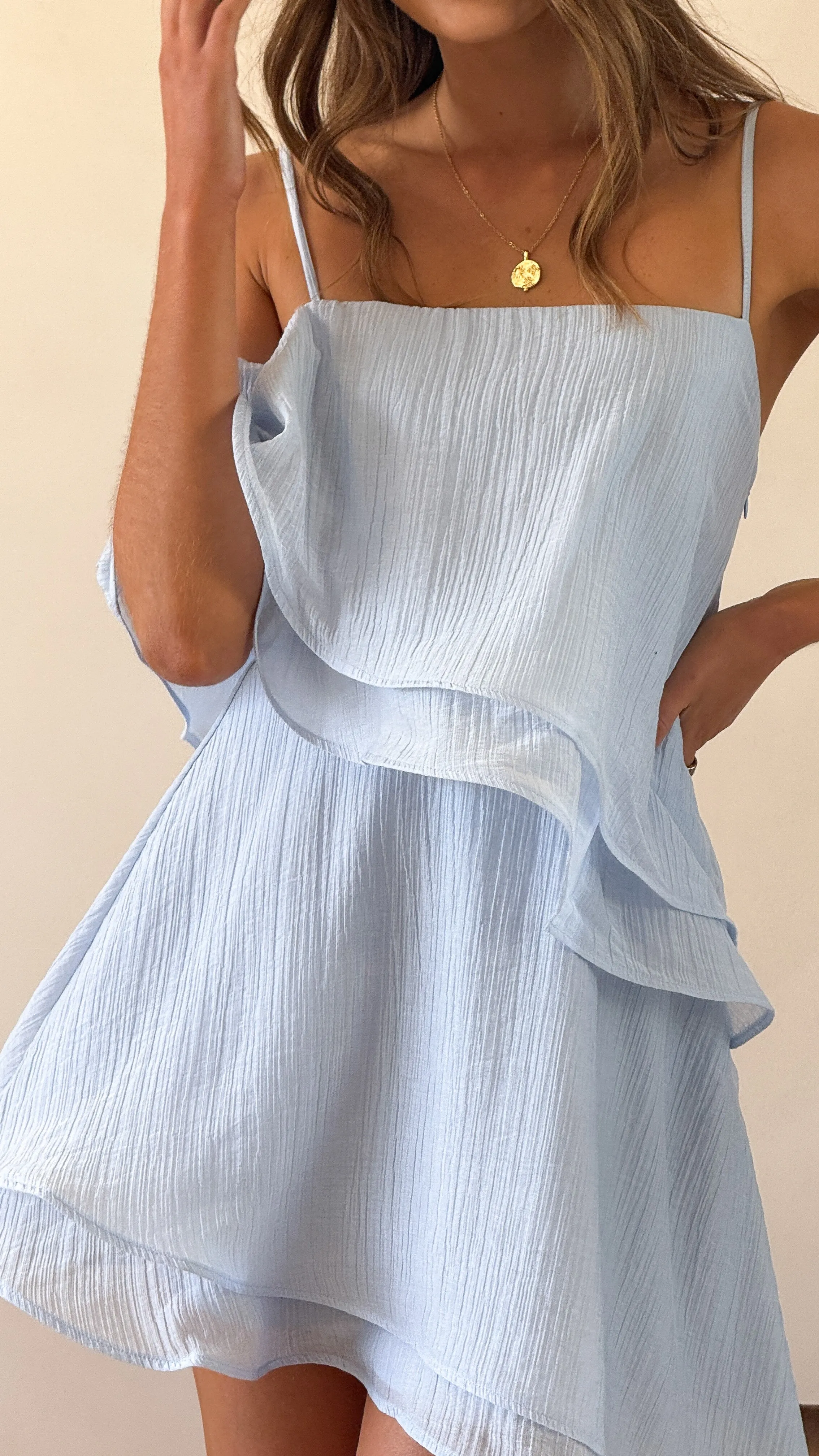Elain Mini Dress - Blue sold by Billy J product image thumbnail 3