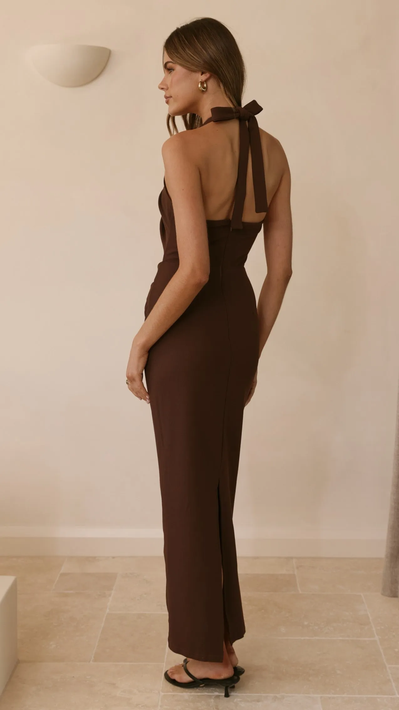 Dita Maxi Dress - Chocolate sold by Billy J product image thumbnail 2