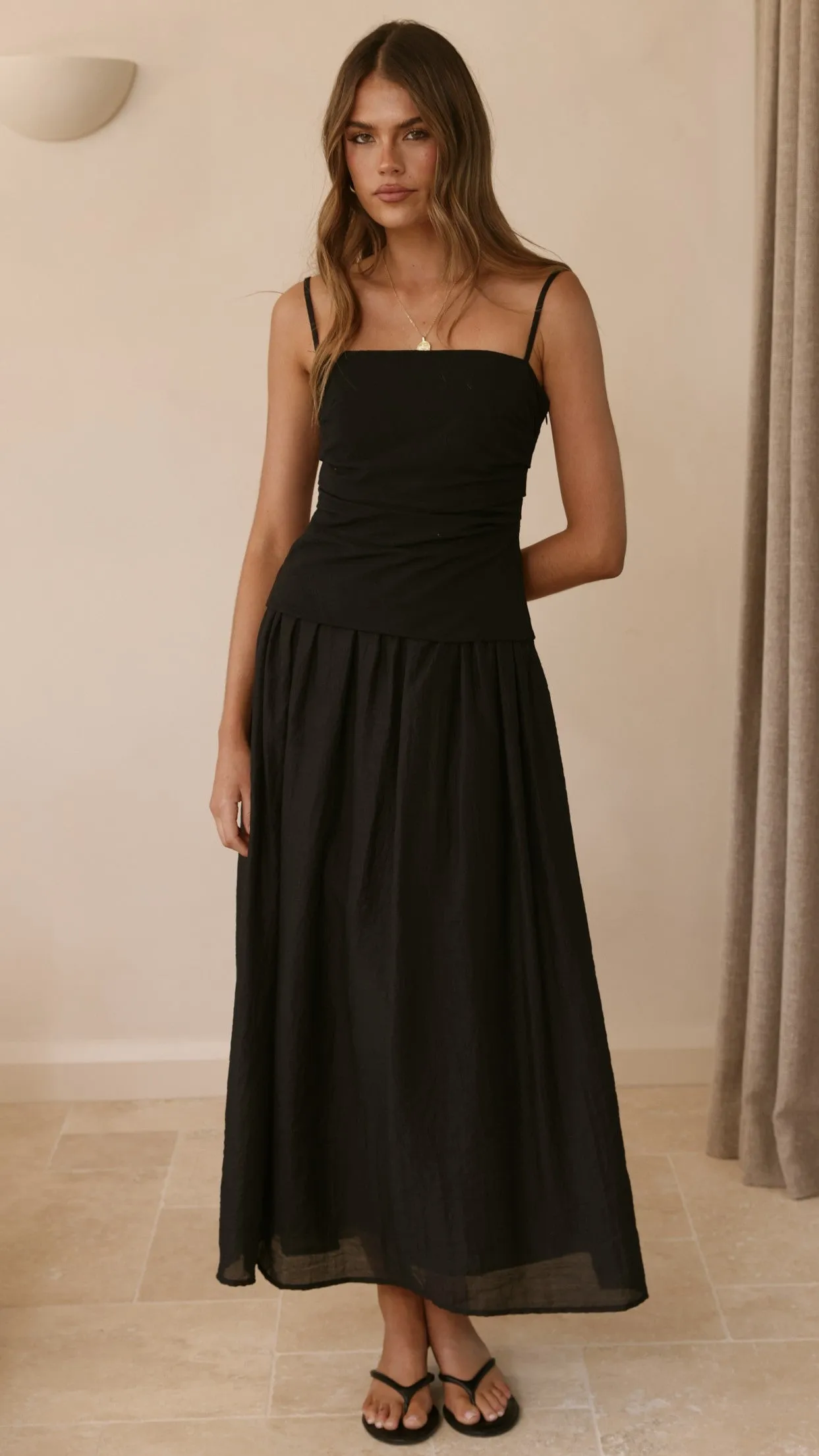 Valentina Maxi Dress - Black sold by Billy J product image thumbnail 3