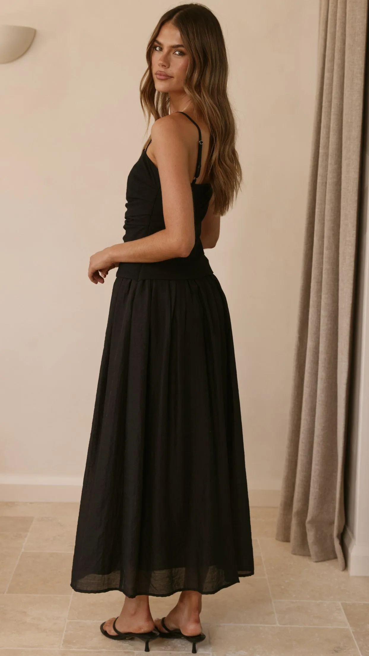 Valentina Maxi Dress - Black sold by Billy J product image thumbnail 2