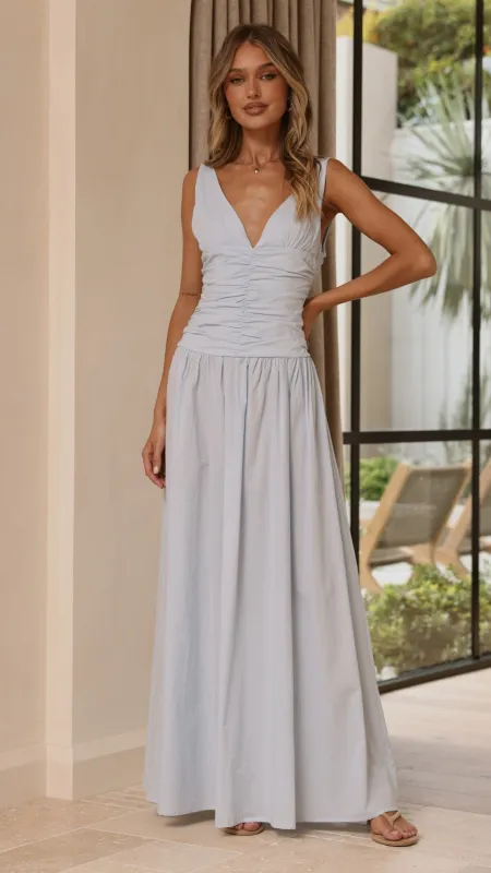 Sanya Maxi Dress - Blue made by Billy J