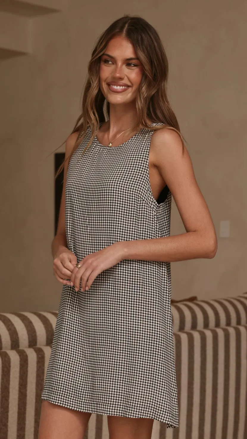 Zoelyn Mini Dress - Black Gingham sold by Billy J product image thumbnail 5