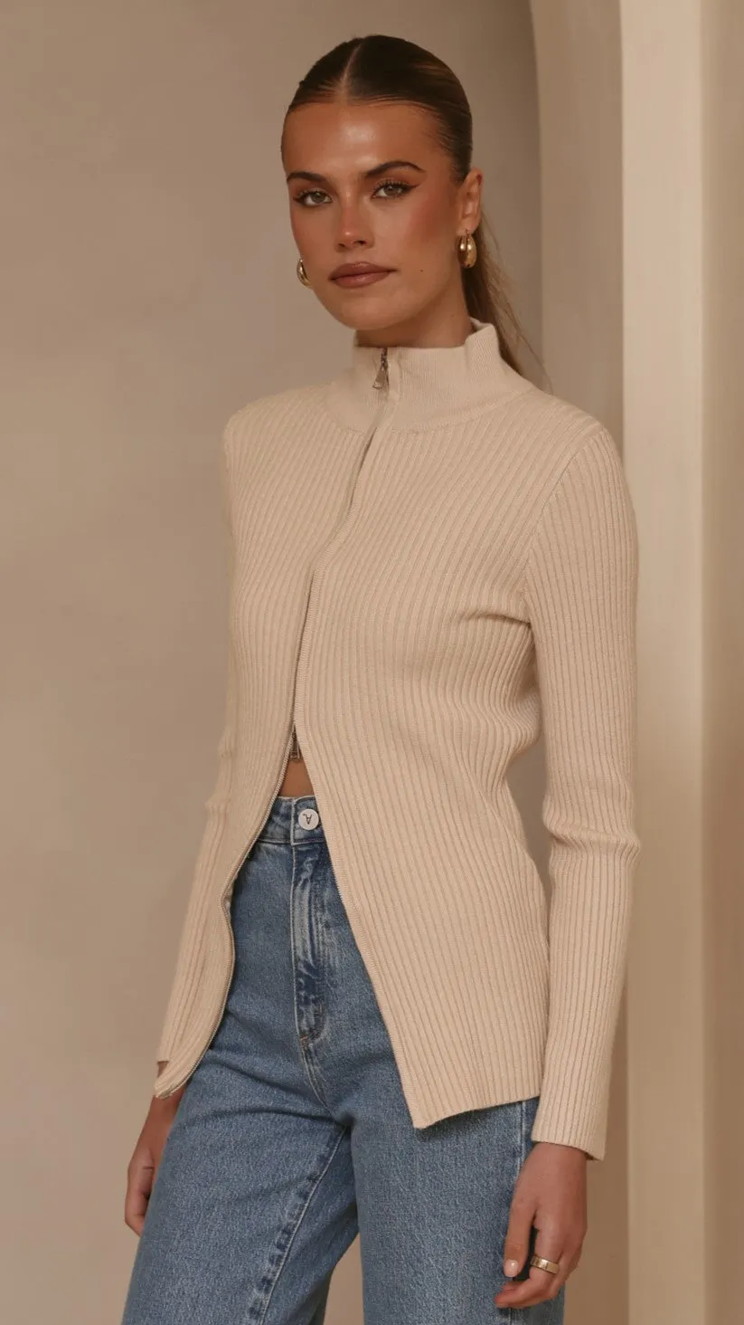 Cleo Long Sleeve Top - Beige sold by Billy J product image thumbnail 3